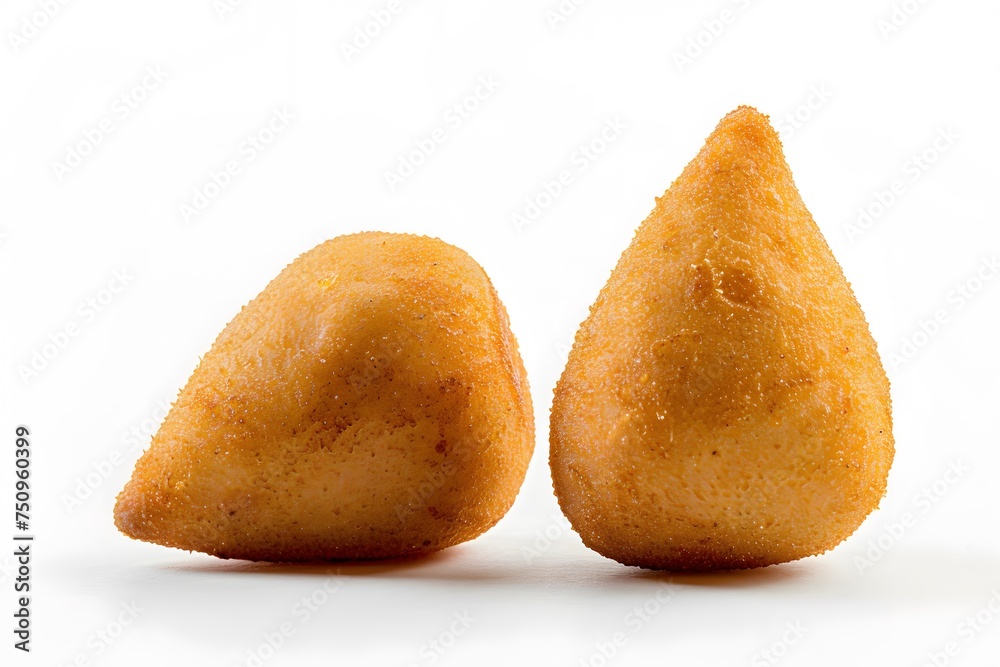 Coxinha. Traditional Brazilian snack isolated on white background. Coxinha. Traditional Brazilian snack isolated on white background.