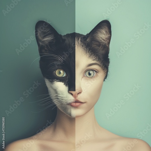 half woman half cat 