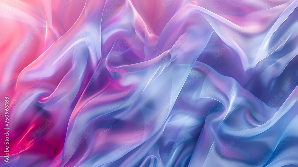 Silken Waves Abstract Background