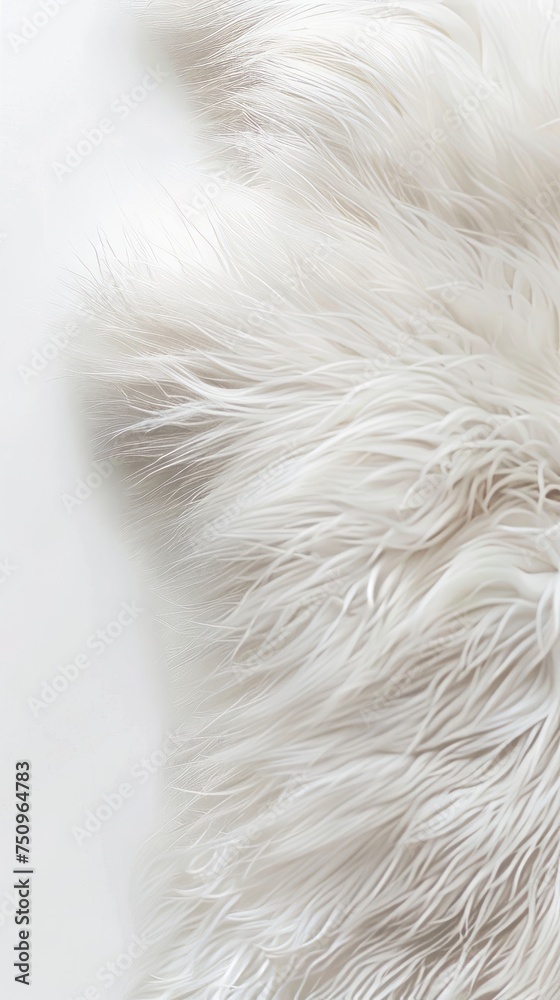 Obraz premium white fur background.