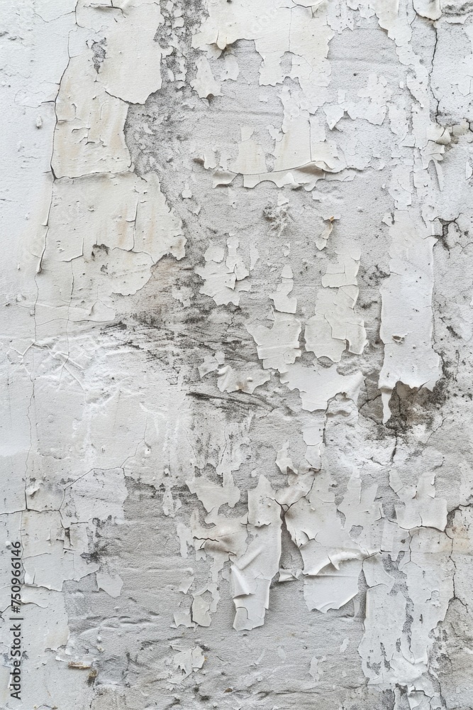 White wall with peeling paint, suitable for background use White wall with peeling paint, suitable for background use