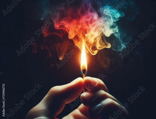Midnight Spark Matchstick Descends Lighting Up the Dark with Colors