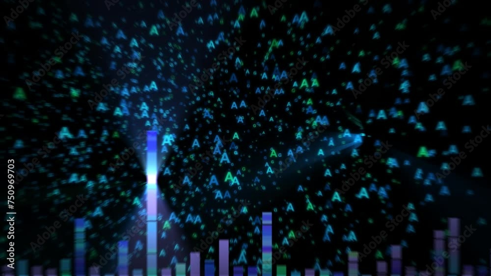 Human genome DNA analysis - visualization of a genome map sequence