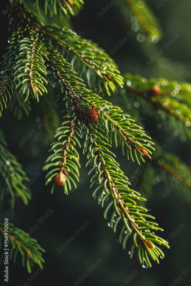 Detailed close up of a pine tree branch. Perfect for nature backgrounds Detailed close up of a pine tree branch. Perfect for nature backgrounds