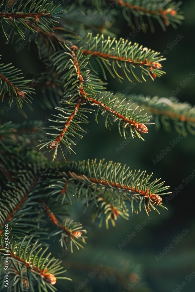 Detailed close up of a pine tree branch. Suitable for nature backgrounds Detailed close up of a pine tree branch. Suitable for nature backgrounds