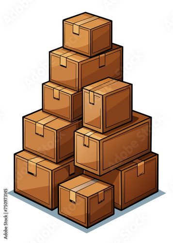 stack of boxes