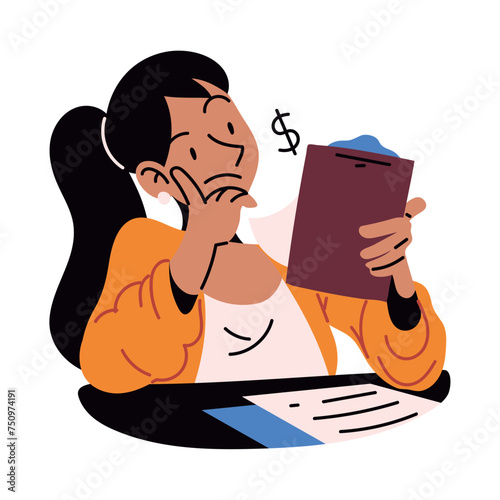 tax day accountant woman