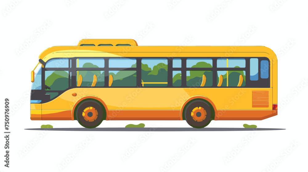 Bus icon vector flat design best vector icon isolate