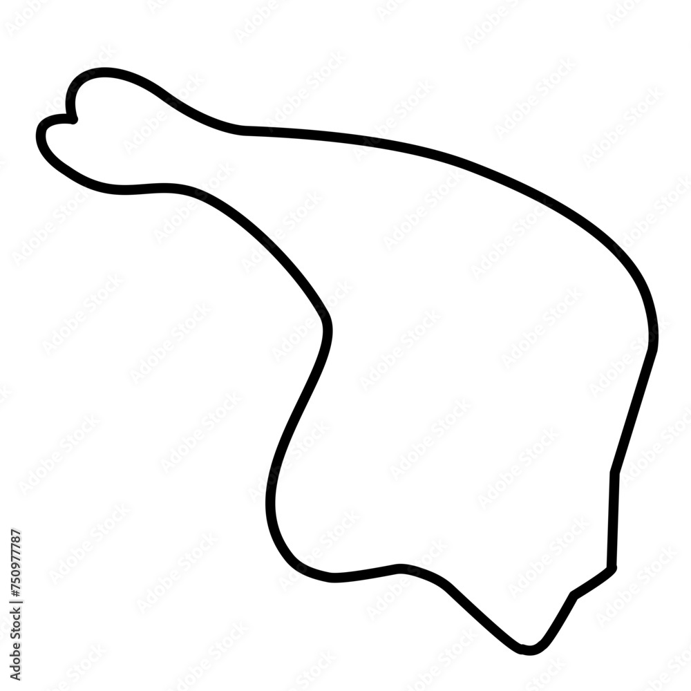 simple outline of chicken thigh simple outline of chicken thigh