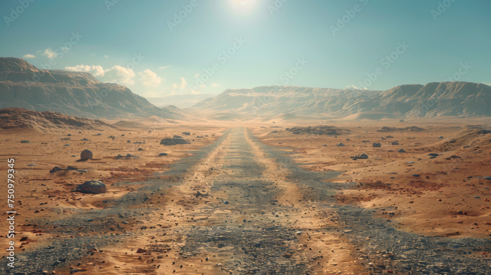 Naklejka premium Desert landscape