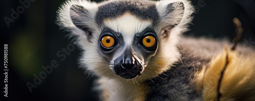 close up of a lemur