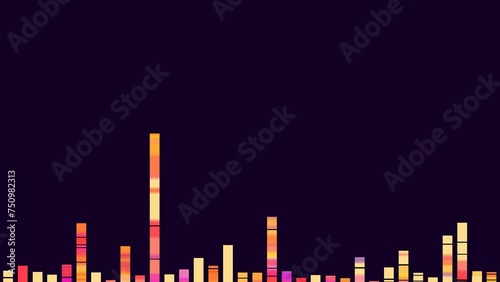 Visualization of a genome map sequence - DNA sequencing to determine the nucleotide sequence