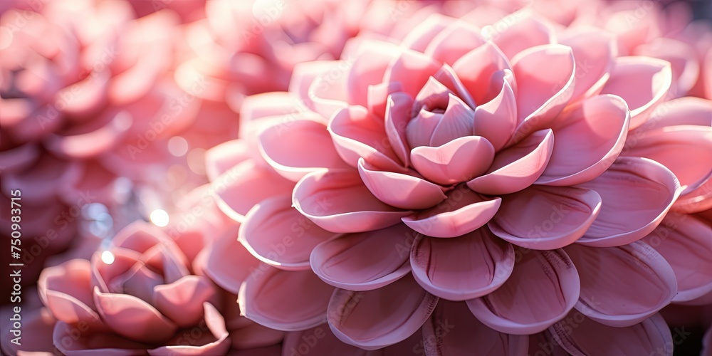 Beautiful image showcasing a pink succulent with detailed petals and soft lighting Beautiful image showcasing a pink succulent with detailed petals and soft lighting