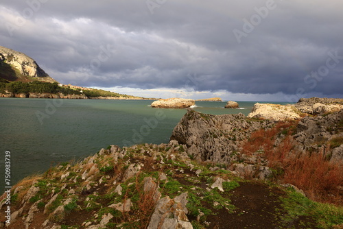 View of the point of islares which is located in the province of Cantabria. photo