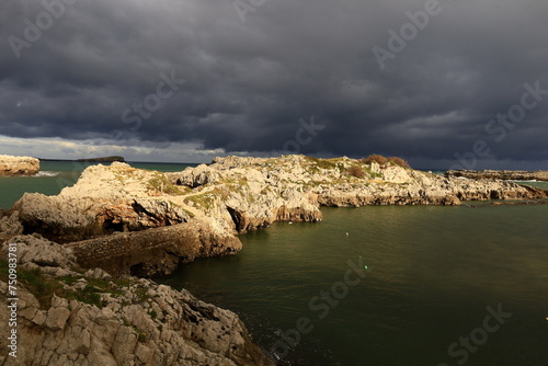 View of the point of islares which is located in the province of Cantabria. photo