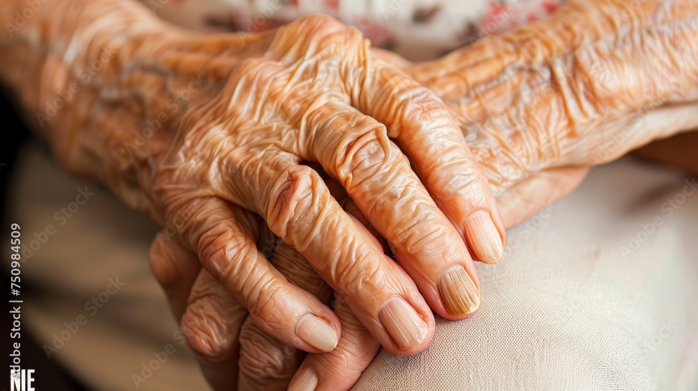 Fototapeta premium Nurse offering healthcare support and advice to patient for hope and trust in nursing home