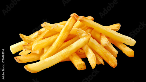Isolated French Fries on Transparent Background for Culinary Creativity.