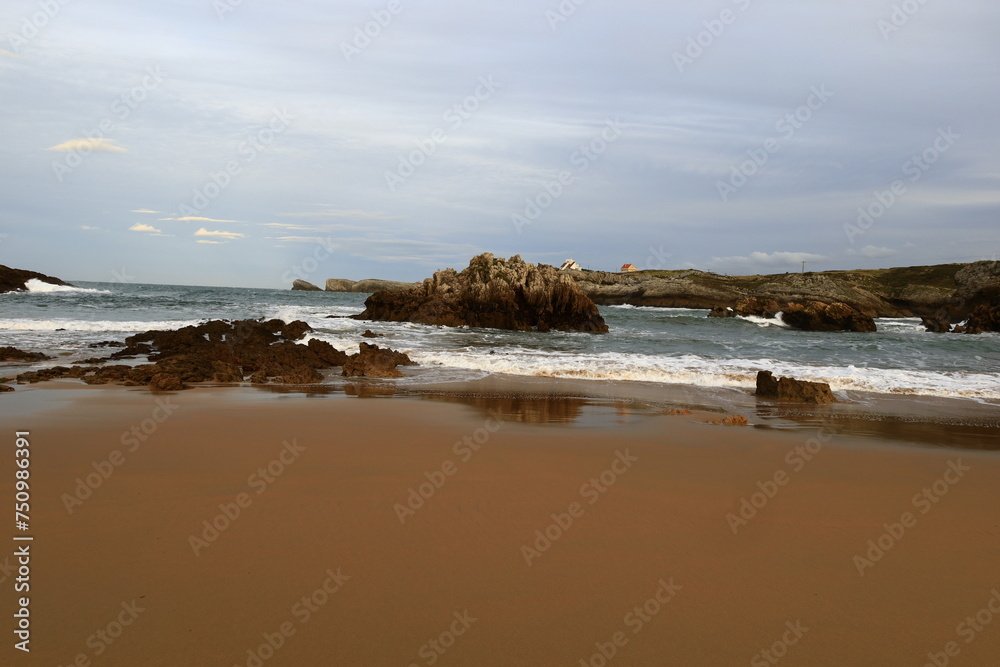 Virgen del Mar beach is located on the island of virgen del mar in the Bay of Biscay, attached to the autonomous community of Cantabria. Virgen del Mar beach is located on the island of virgen del mar in the Bay of Biscay, attached to the autonomous community of Cantabria.