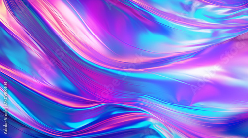 Hypnotic Abstract Neon Waves: High-Resolution Seamless Texture