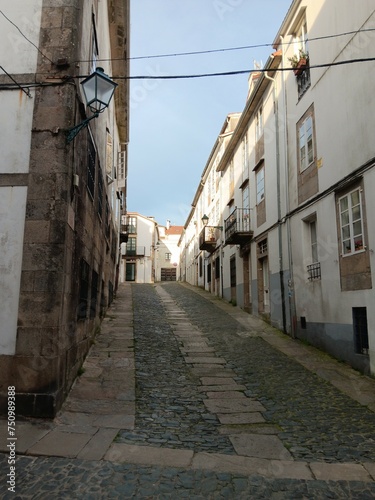 Calle de la zona monumental de Santiago de Compostela  Galicia