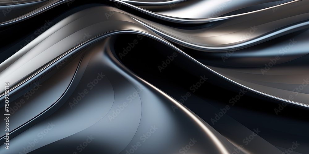Chrome Waves Background Chrome Waves Background