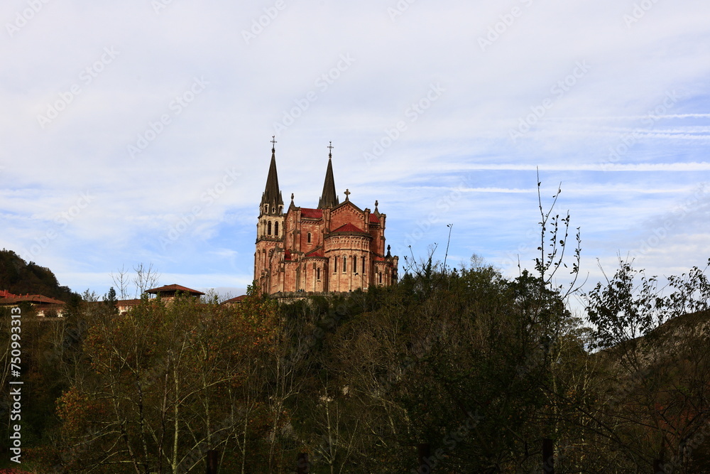 Basílica de Santa María la Real de Covadonga is a Catholic church located in Covadonga, Asturias, Spain