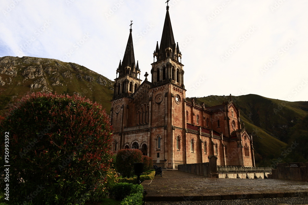 Basílica de Santa María la Real de Covadonga is a Catholic church located in Covadonga, Asturias, Spain