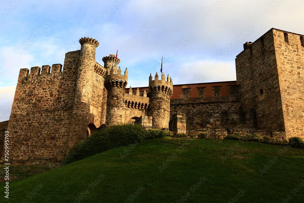 Ponferrada Castle is a fortress overlooking the town of Ponferrada, located in the province of León in the northwest of Spain