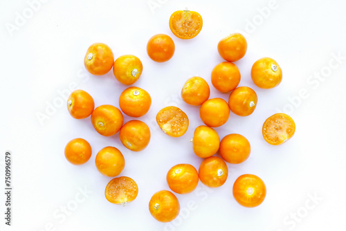 Fresh cape gooseberry. Delicious tropical fruit