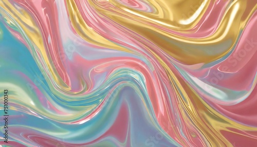 liquid marble background with holographic gloss texture