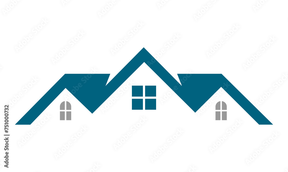 roof home building logo roof home building logo