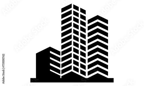 skyscraper building vector logo