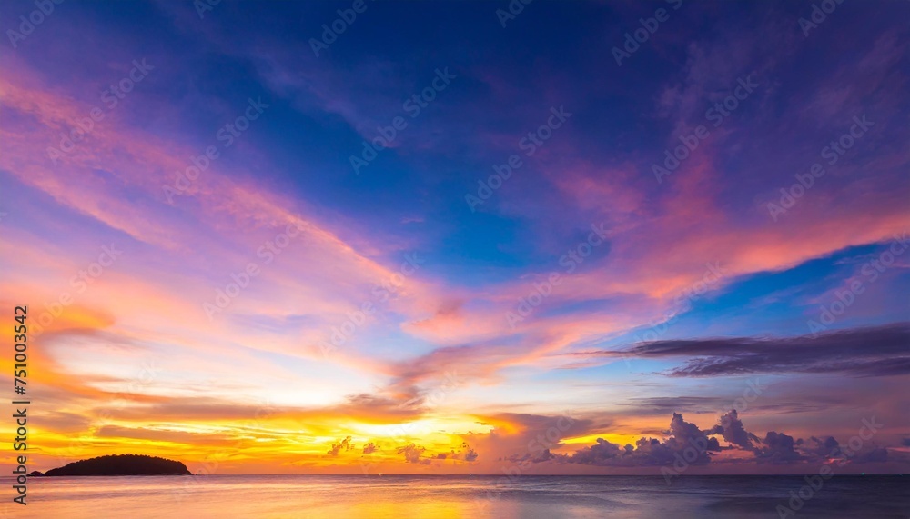 colorful cloudy sky at sunset gradient color sky texture abstract nature background phuket thailand