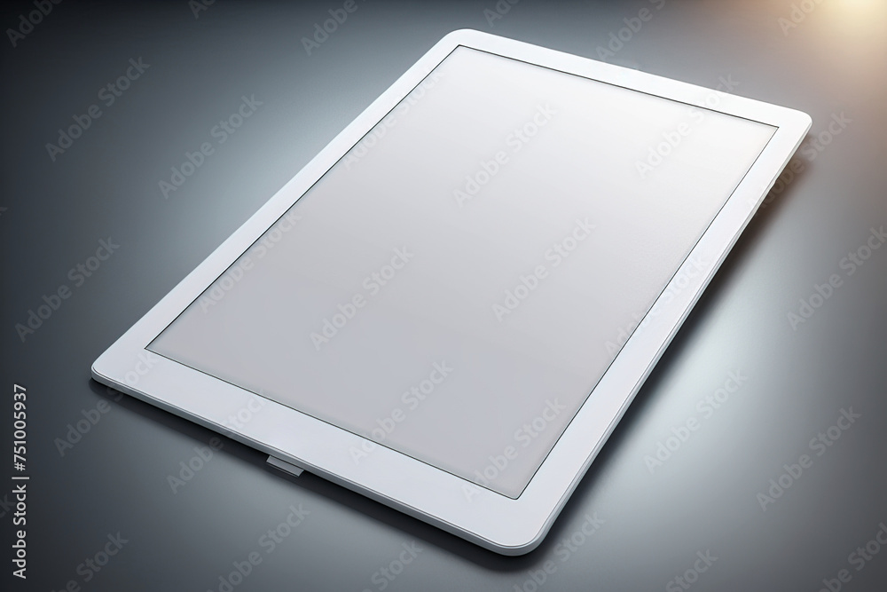 Tablet with empty screen. Tablet with empty screen.