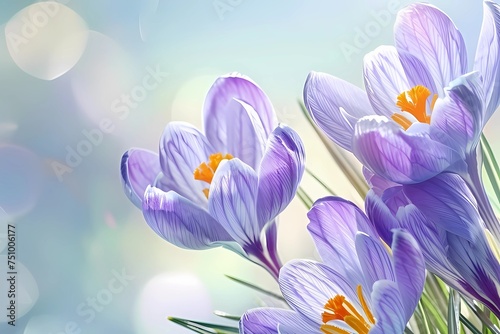 spring crocus flowers