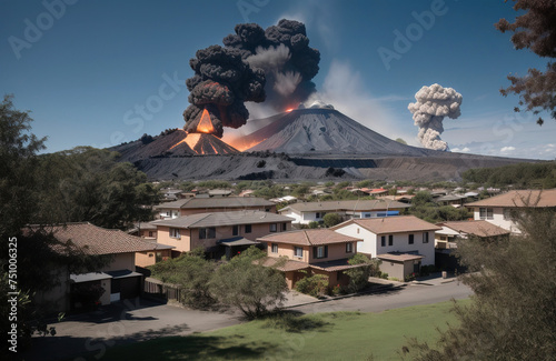 Wybuch wulkanu, tło katastrofy.
