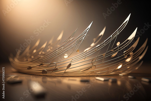 Abstrakcyjne tło muzyczne. © Adam Sadlak