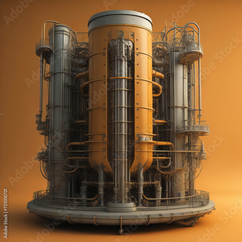Nowoczesny mały reaktor atomowy.
