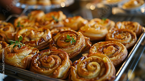 A tray of assorted savory palmier