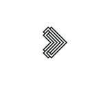 Forward Arrow Logo Concept icon sign symbol Design Element. Financial, Consulting, Logistics Logotype. Vector illustration template