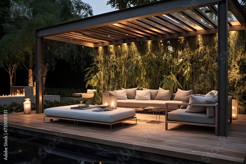 Smart Furniture & Vintage Stone Fountains: Contemporary Outdoor Space & Open-Air Shower Inspirations © Michael