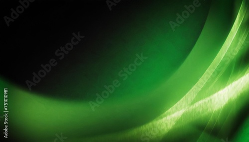 green abstract glowing light color gradient shape background black grainy backdrop web landing page header banner design copy space