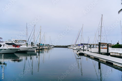 Bradenton, FL, USA - 03 02 2024: The landscape of Bradenton harbor and manatee river