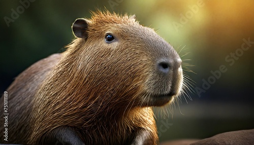 capybara close up on backgrounds nature photo