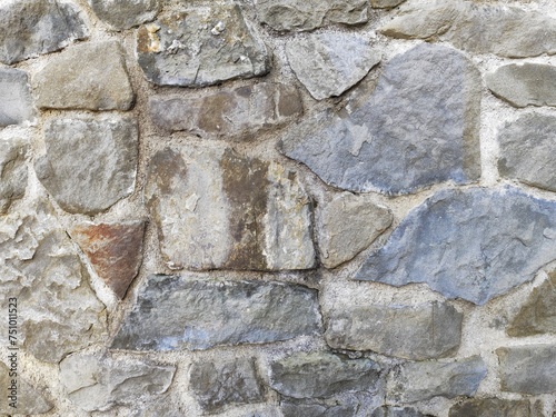 old wall - stone and bricks © Anna