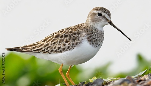 common sandpiper actitis hypoleucos png isolated on transparent background photo