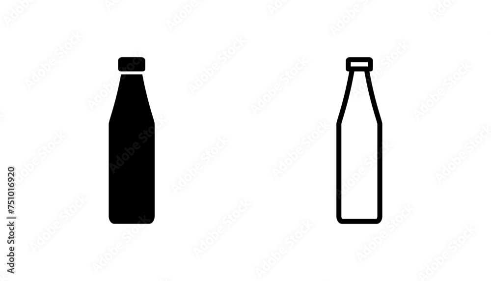 Bottle icon set. bottle vector icon