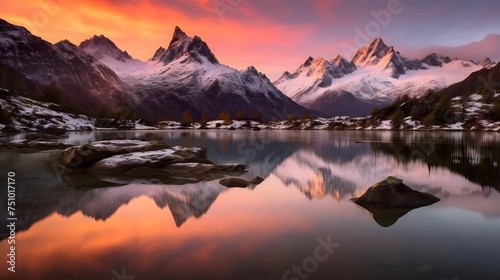 Panoramic view of Mount Cook National Park, South Island, New Zealand
