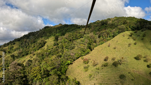Zip lining over Monteverde Costa Rica