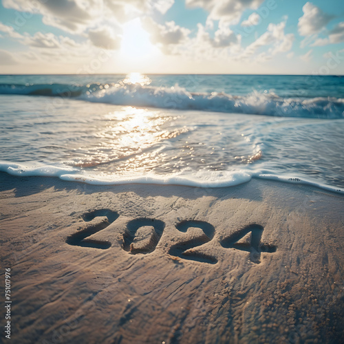 2024 written in sand